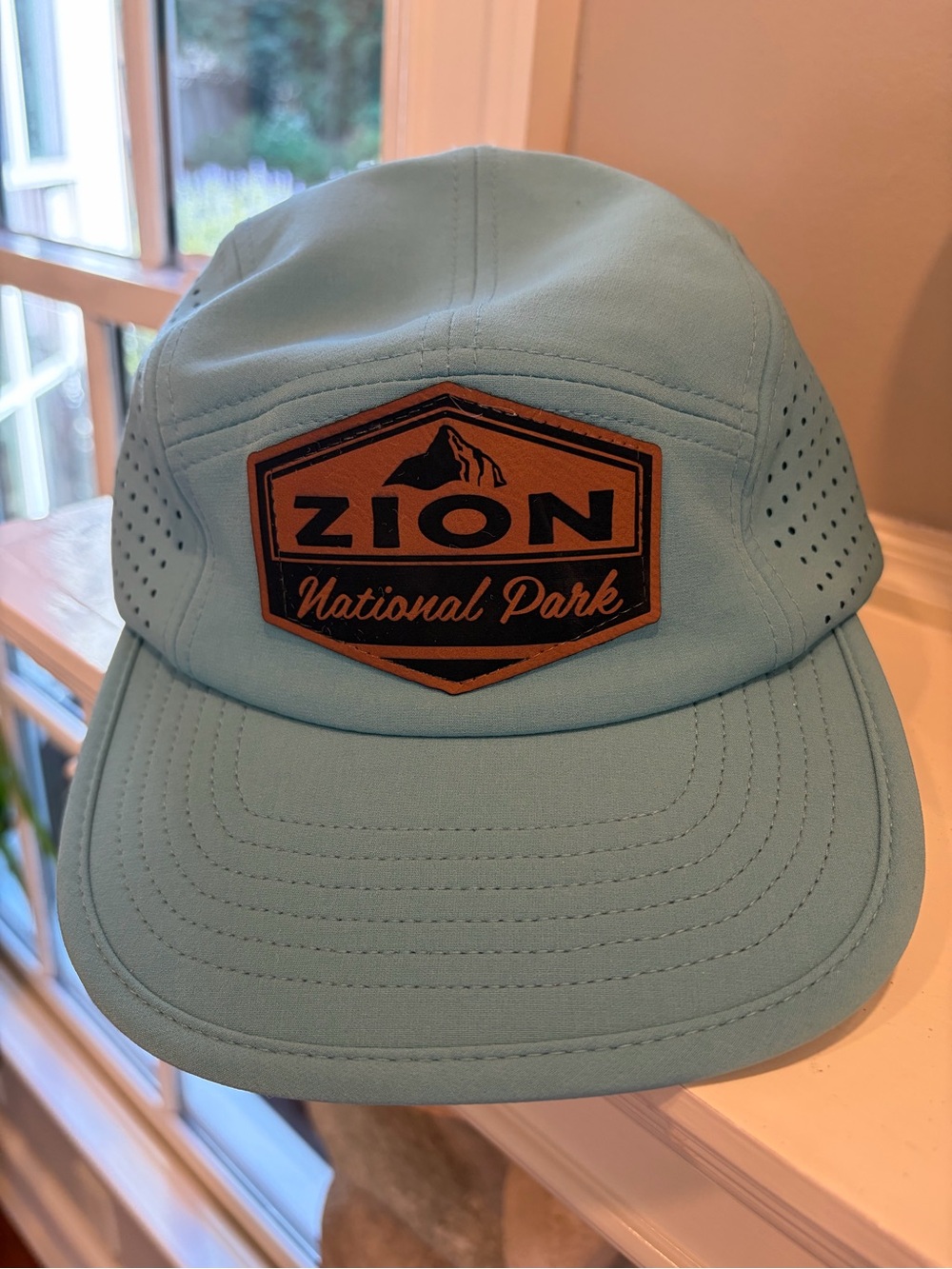 Zion National Park Light Blue Performance Cap/Hat by Lone Rock Headwear